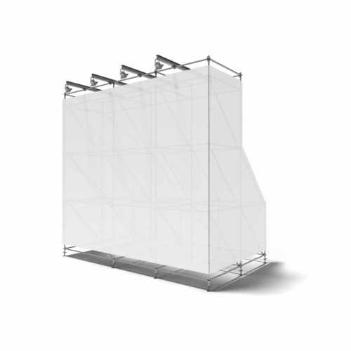 Рекламные конструкции Абрис модульные носители из лесов для баннеров и LED-экранов мероприятия